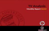 Tv Analysis Monthly Report October’13