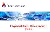 Uber Operations - 2012 Capabilities Presentation