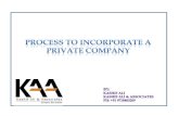 Registration of Private  Limited company in India