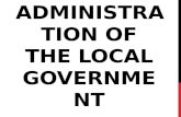 Administration of local government  PHILIPPINES