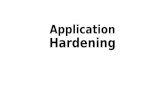 Application hardening