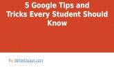 5 google tips and tricks for students