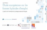 Fondation ITG : Etude européenne sur le formes hybrides d'emploi