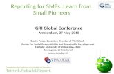 GRI Conference - 27 May - Pesce - Reporting For SMEs: Learn From Small Pioneers