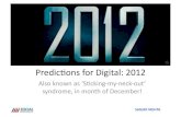 2012 Predictions - Digital Media