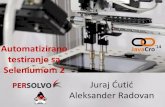 JavaCro'14 - Automatized testing with Selenium 2 – Juraj Ćutić and Aleksander Radovan