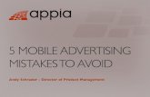 5 Mobile Advertising Mistakes to Avoid