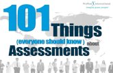 101 Things Everyone Should Know About Assessments