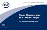 Alarm Rationalization Workshop - Tips, Tricks and Traps
