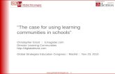 The Case for Learning Communities in Schools