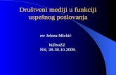 Jelena Mickić - Značaj društvenih medija u funkciji uspešnog poslovanja