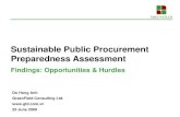 Sustainable Public Procurement  Preparedness Assessment in Vietnam - Opportunities & Hurdles