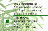 Presentacio jbb stevia laboratory_l&b_shintaro_kimura