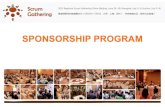 Sponsorship program 2013 regional scrum gathering china