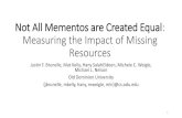 Not All Mementos Are Created Equal: Measuring The Impact Of Missing Mementos