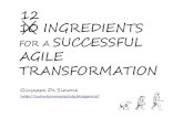 12 Ingredients for a successful Agile transformation