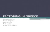 Factoring in greece