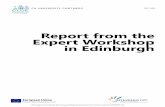 Report from the expert workshop in edinburgh
