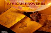 African proverbs for 2011
