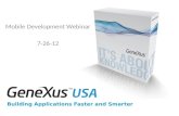 GeneXus USA Mobile Development Webinar