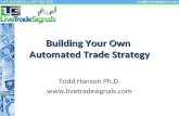 Automated Trade Strategy by Todd Hanson PhD