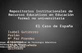 Repositorios Institucionales de Recursos Educativos en Educación formal no universitaria: El Caso de España