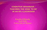 Cognitive Grammar:  teaching the verb 'to be'