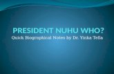 Dr Yinka Tella's Team Ribadu USA presentation
