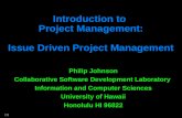Introduction to Issue Driven Project Management