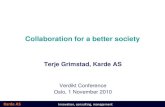 Collaboration for a better society, Terje Grimstad, Karde AS