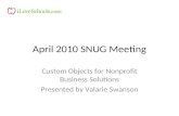April 2010 Snug Meeting