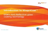 Introduction To Khepri Coat   Dsm Anti Reflective Coatings For Solar Pv 032011