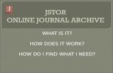 How to Search JSTOR\'s Online Archive