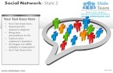 Social network style design 2 powerpoint presentation templates.