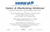 Hireko Golf Sales and Marketing Webinar