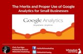 Metrics and proper use of google analytics for small businesses