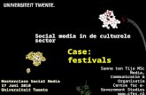 Sanne ten Tije over social media in de culturele sector
