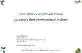 Green Chemistry In Real World Practices   Pharmaceutical Industry Experience