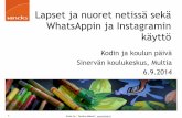 Lapset ja nuoret netissä sekä WhatsAppin ja Instagramin käyttö