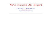 Wescott & hort interlinear greek english  (n.t.) -indexed