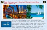 Top honeymoon destinations countries and capitals