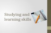 studying and learning skill