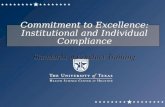 Commitment to Excellence: Institutional and Individual Compliance