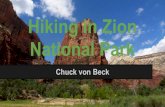 Chuck von Beck - Hiking Zion National Park