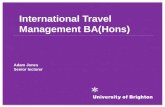International Travel Management BA(Hons) open day presentation