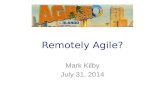 Remotely Agile - lightning talk - agile2014