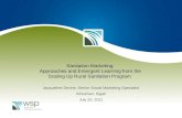 Sanitation Marketing: Approaches and Emergent Learning from the Scaling Up Rural Sanitation Program