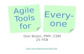 Agile tools for everyone (slideshare)