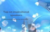 Top 10 best inspirational  speakers