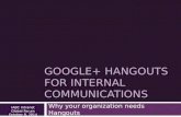 Google plus Hangouts for Internal Communications with B.L. Ochman
